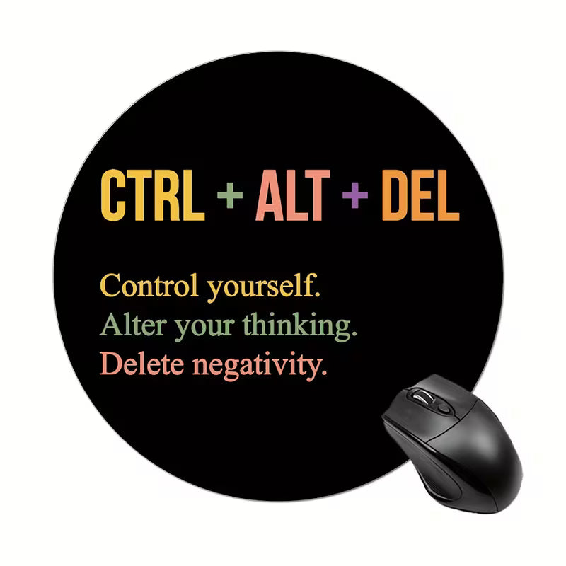 CTRL+ALT+DEL Motivational Design Mouse Pad