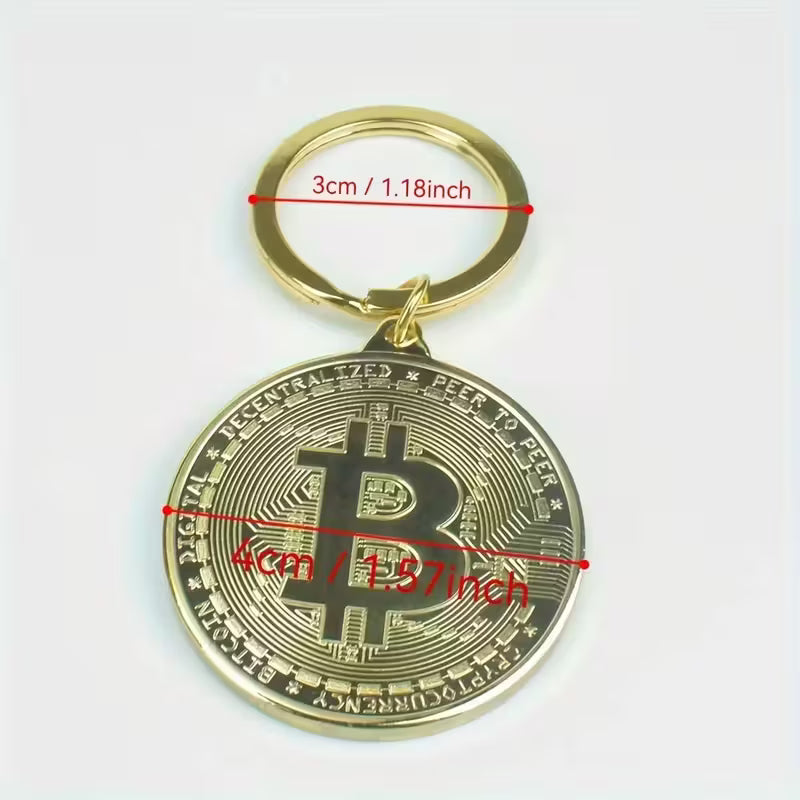 Metal KeychainBitcoin