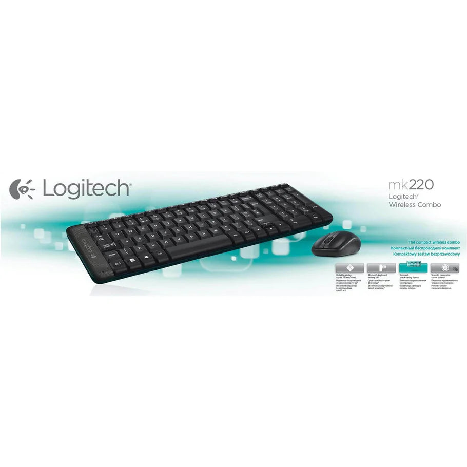 Logitech MK220 Wireless Keyboard and Mouse Combo