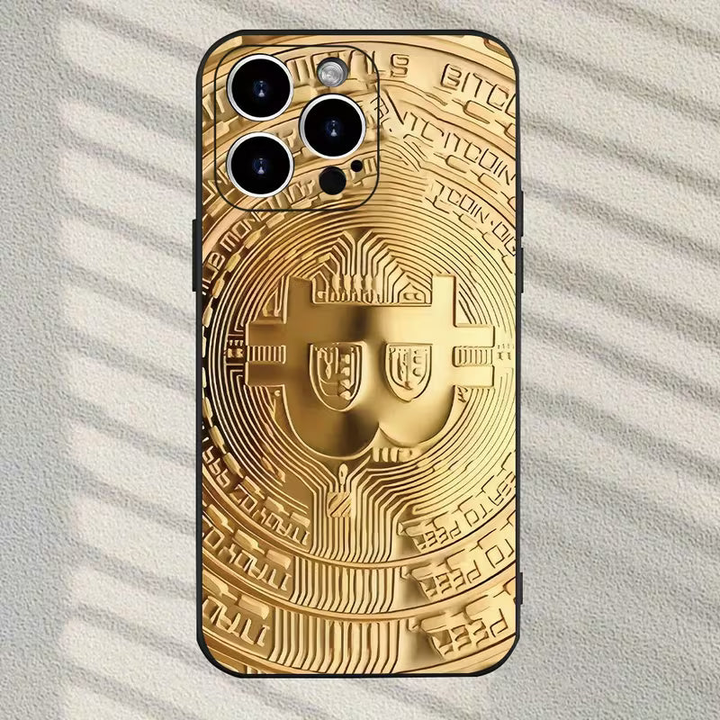 Bitcoin Pattern iPhone Case